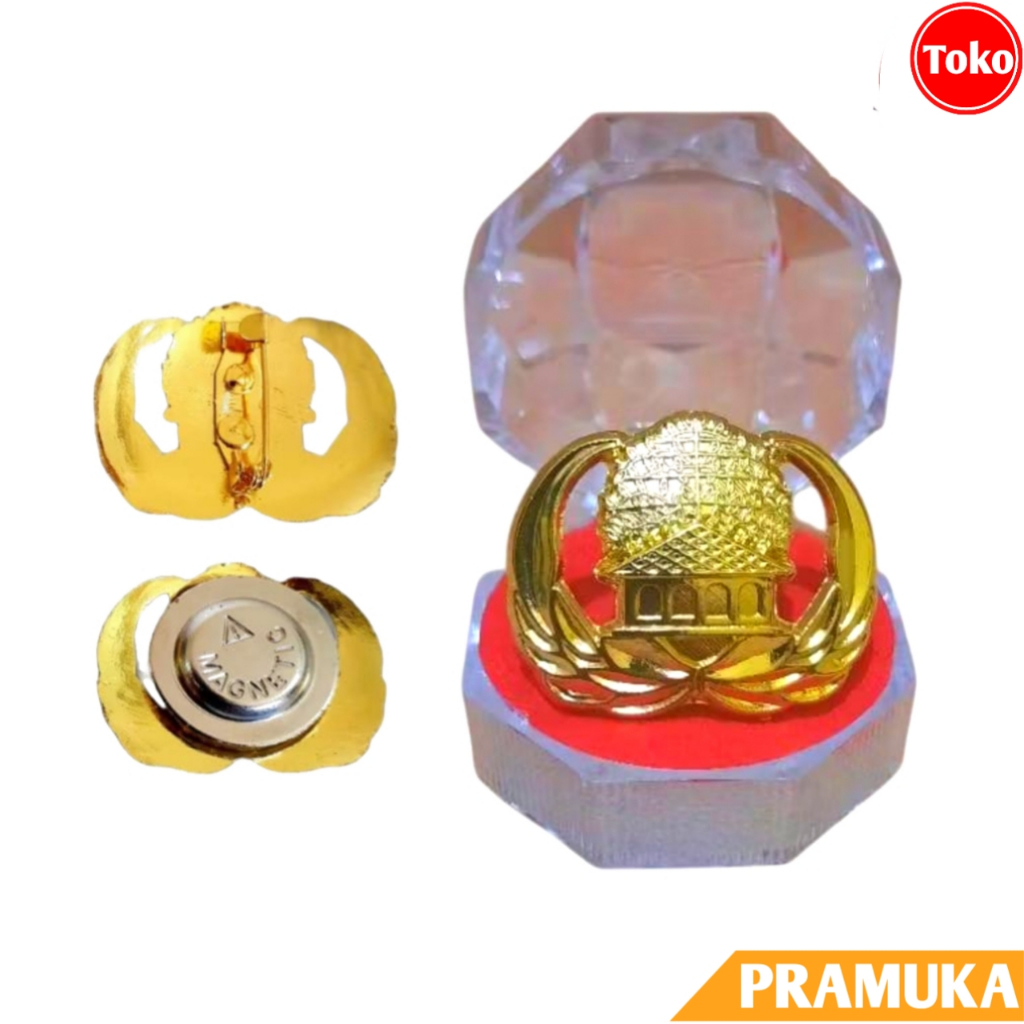 Pin Lenacana Korpri ASN + Box / Pin Korpri ASN / Pin Korpri Magnet Premium / Pin Korpri Peniti Premi