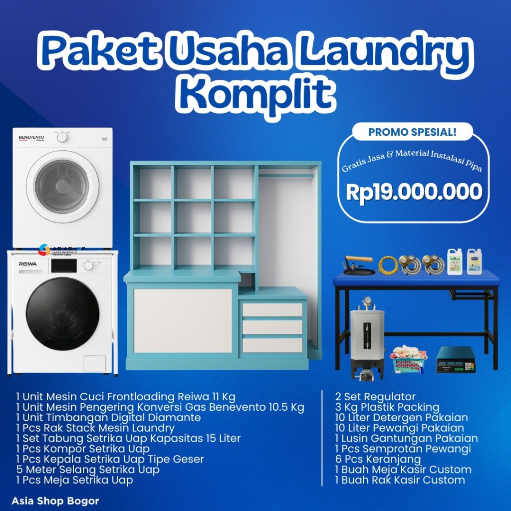 Paket Usaha Laundry Pemula – Hemat & Lengkap
