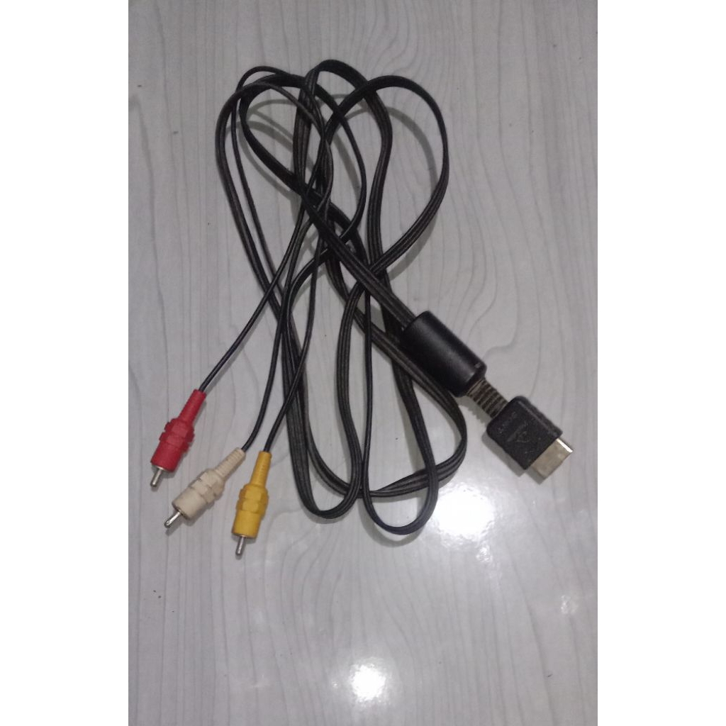 Kabel Rca original bawaan PS 2