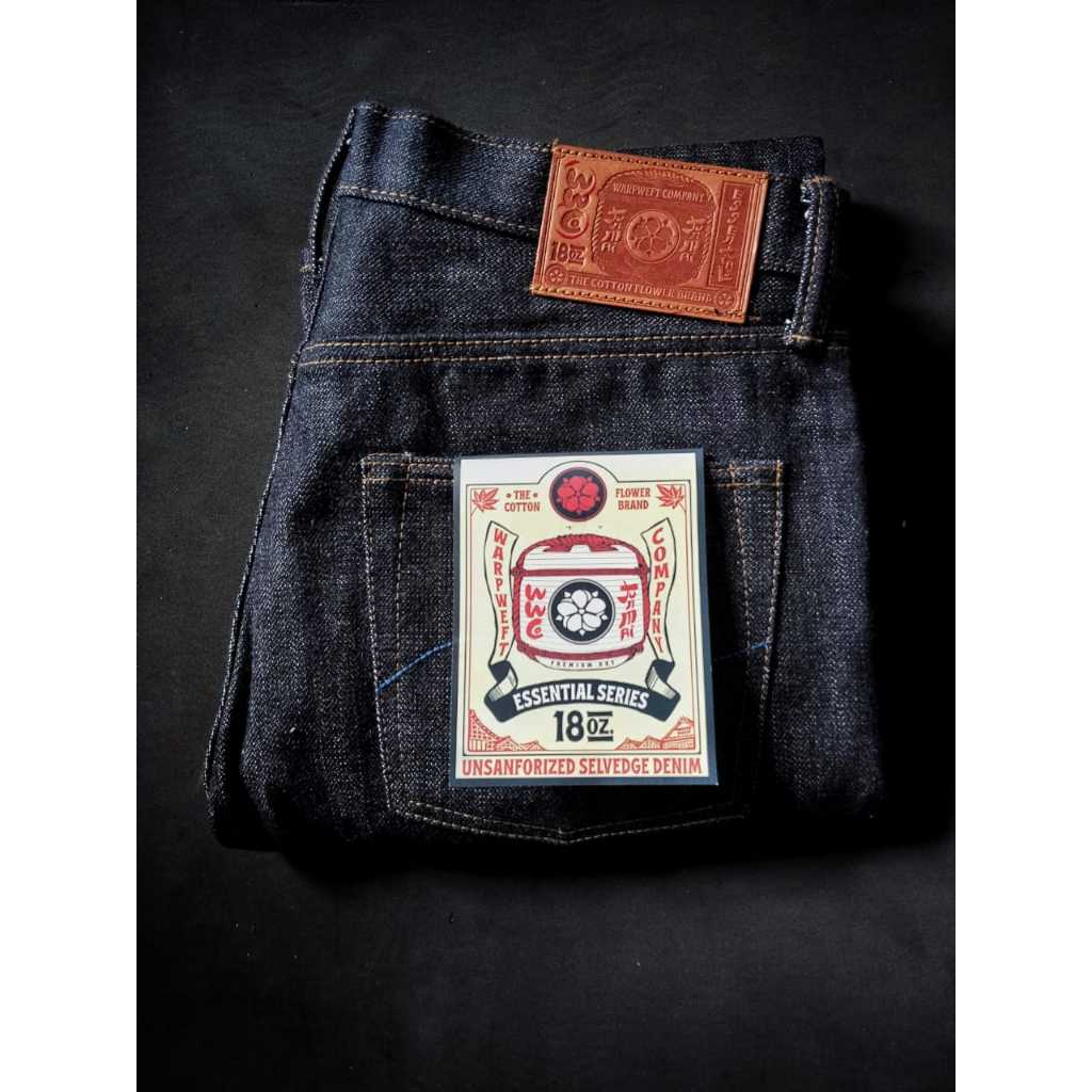 WWCO ESSENTIAL SERIES : UKURAN 34 ST: Junmai Tri-Color 18oz Broken Twill Seledge