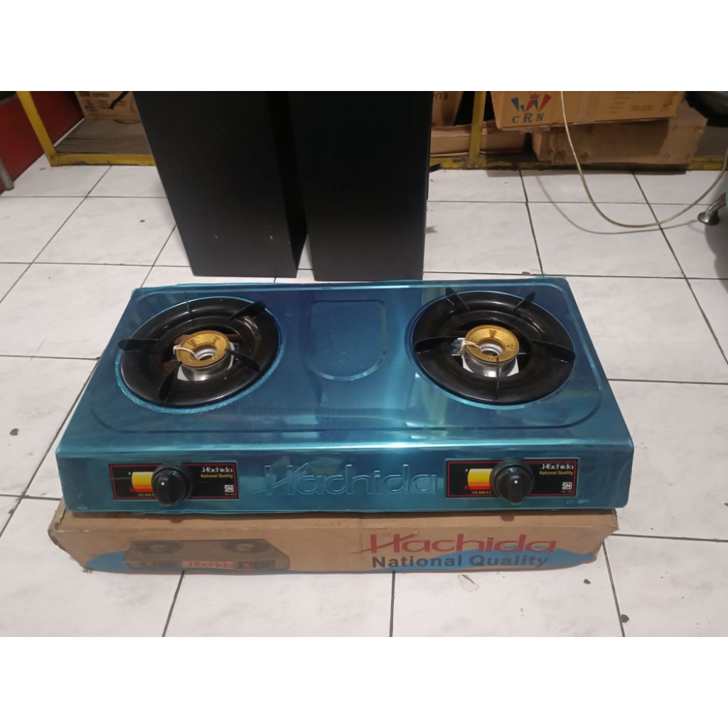 kompor 2 tungku stainless HACHIDA