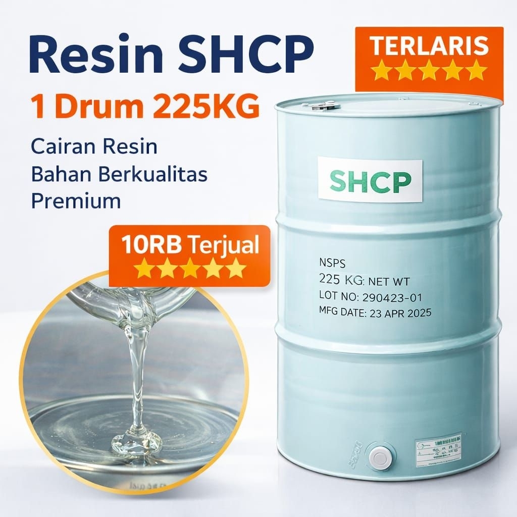 Resin SHCP 1 Drum 225KG - Cairan Resin Terlaris