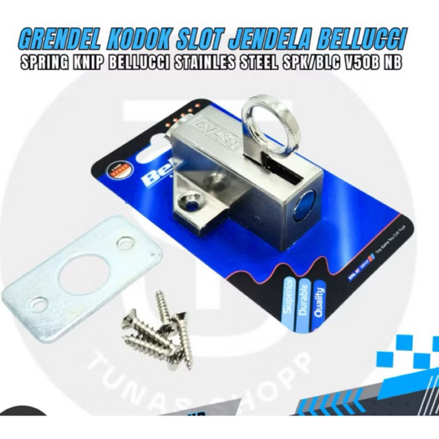 GRENDEL KODOK BELLUCI SELOT BELLUCI KUNCI JENDELA BELLUCI belluci spring knife jendela stainless sus