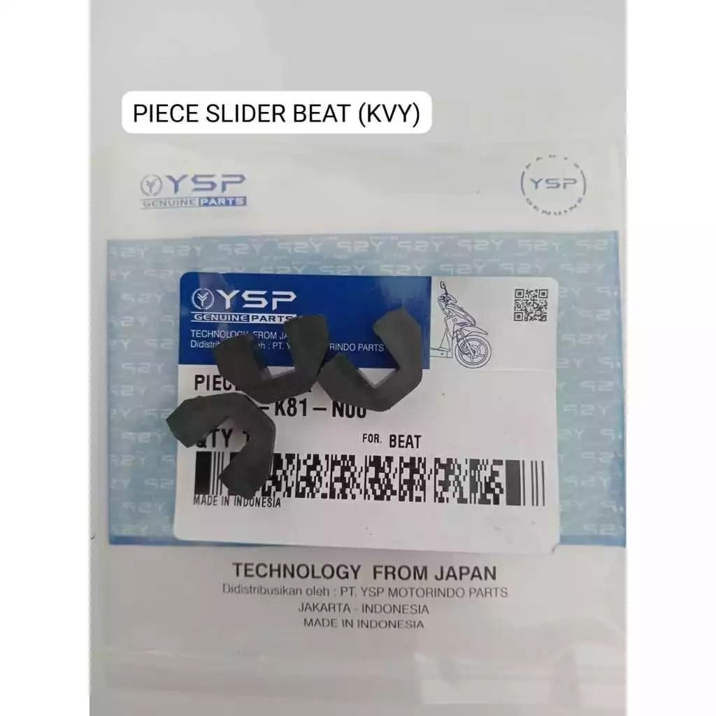 GROSIR (YSP) (Harga per 10set) PIECE SLIDER BEAT KARBU KVY (FCC)