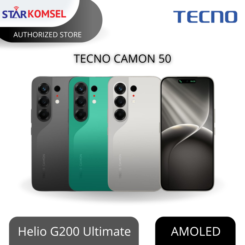 HP TECNO CAMON 50 8/128 | 8/256 | 12/256 NFC GARANSI RESMI TECNO INDONESIA
