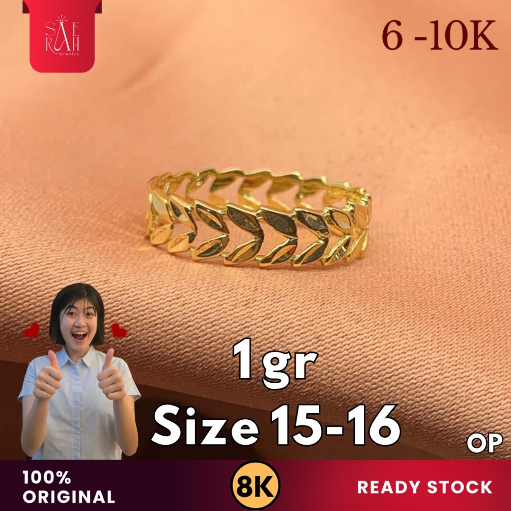 Cincin Emas 8K - Toko Emas Saerah - 1 Gram 93