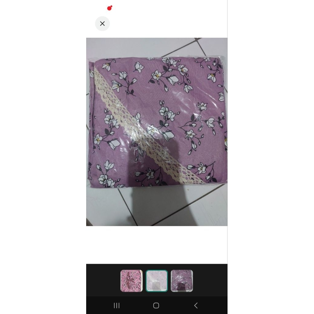 mukena rayon warna lavender