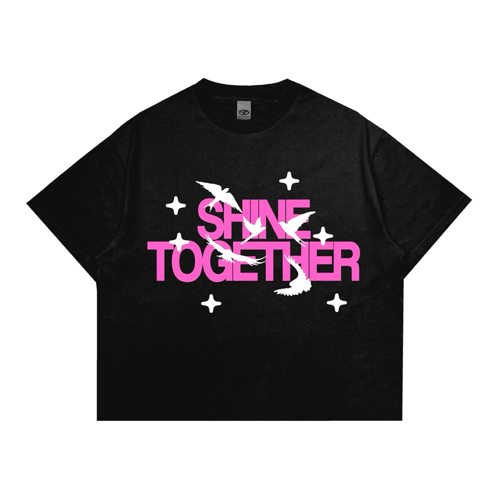 T-Shirt | Boxy Fit | Together | Black | Shine.Everywhere