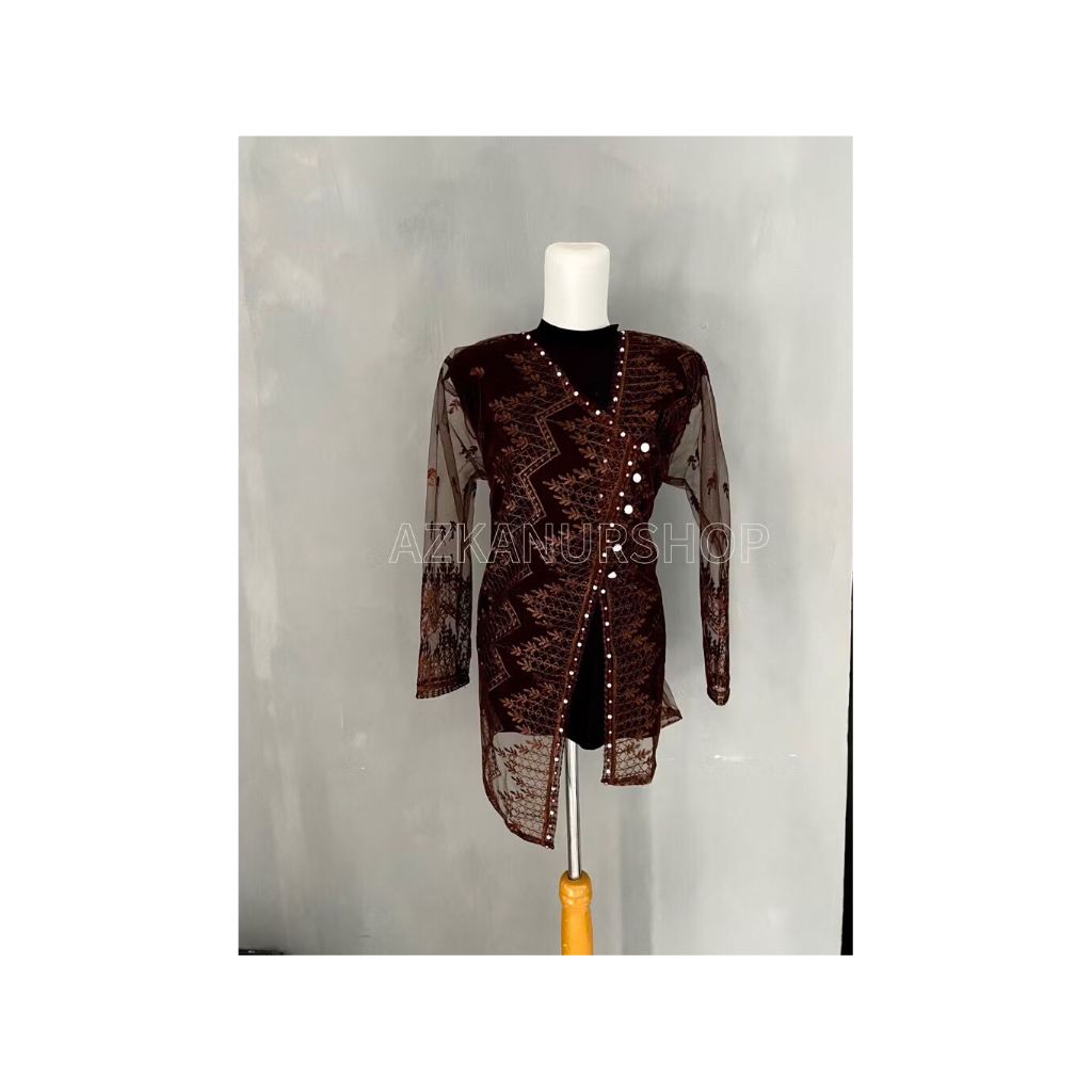 preloved milly outer mahogany by azkanurshop