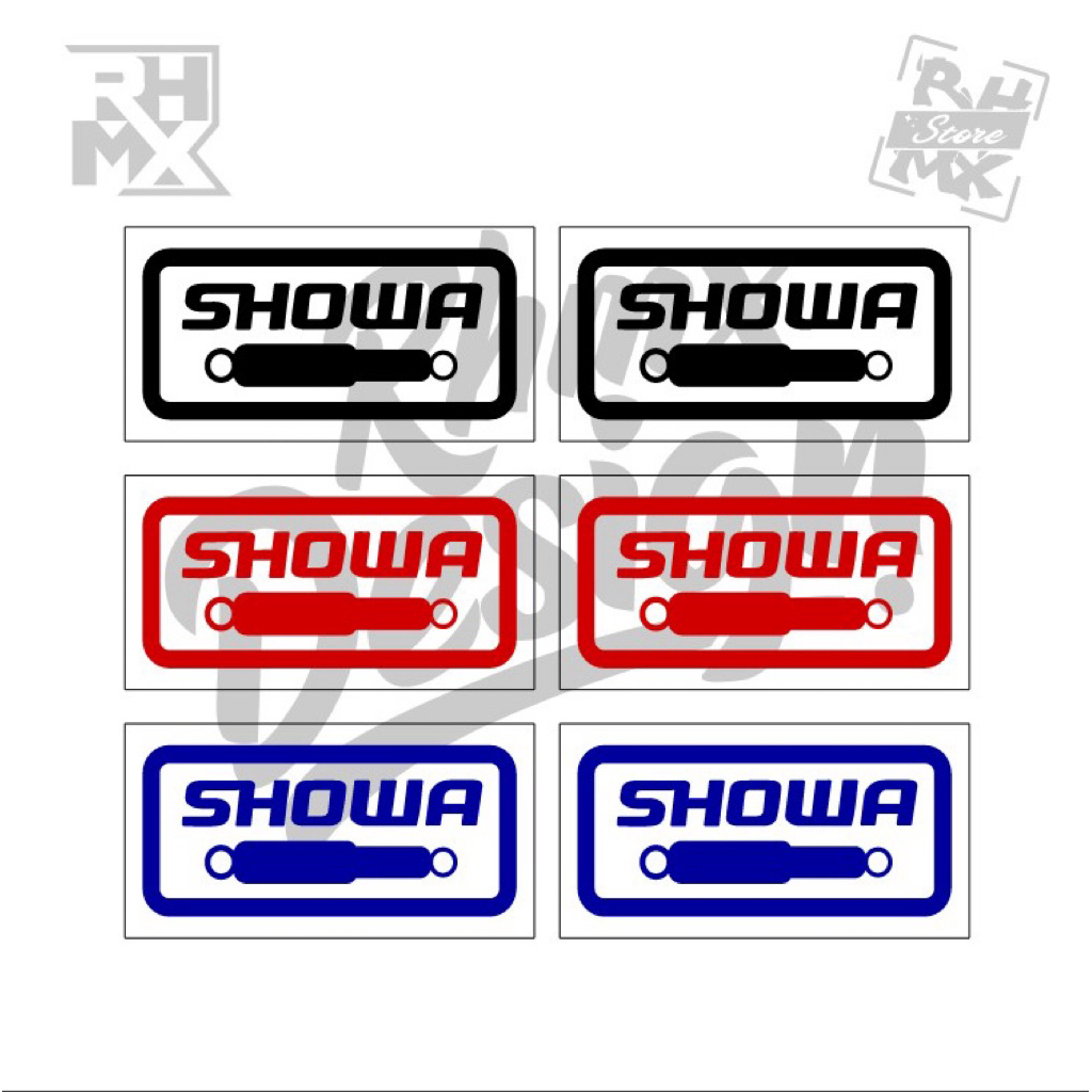 stiker showa transparan shock depan sticker shok showa transparant kecil depan