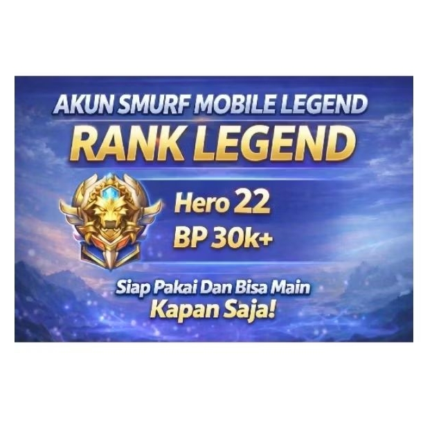 Akun Smurf ML Rank Legend