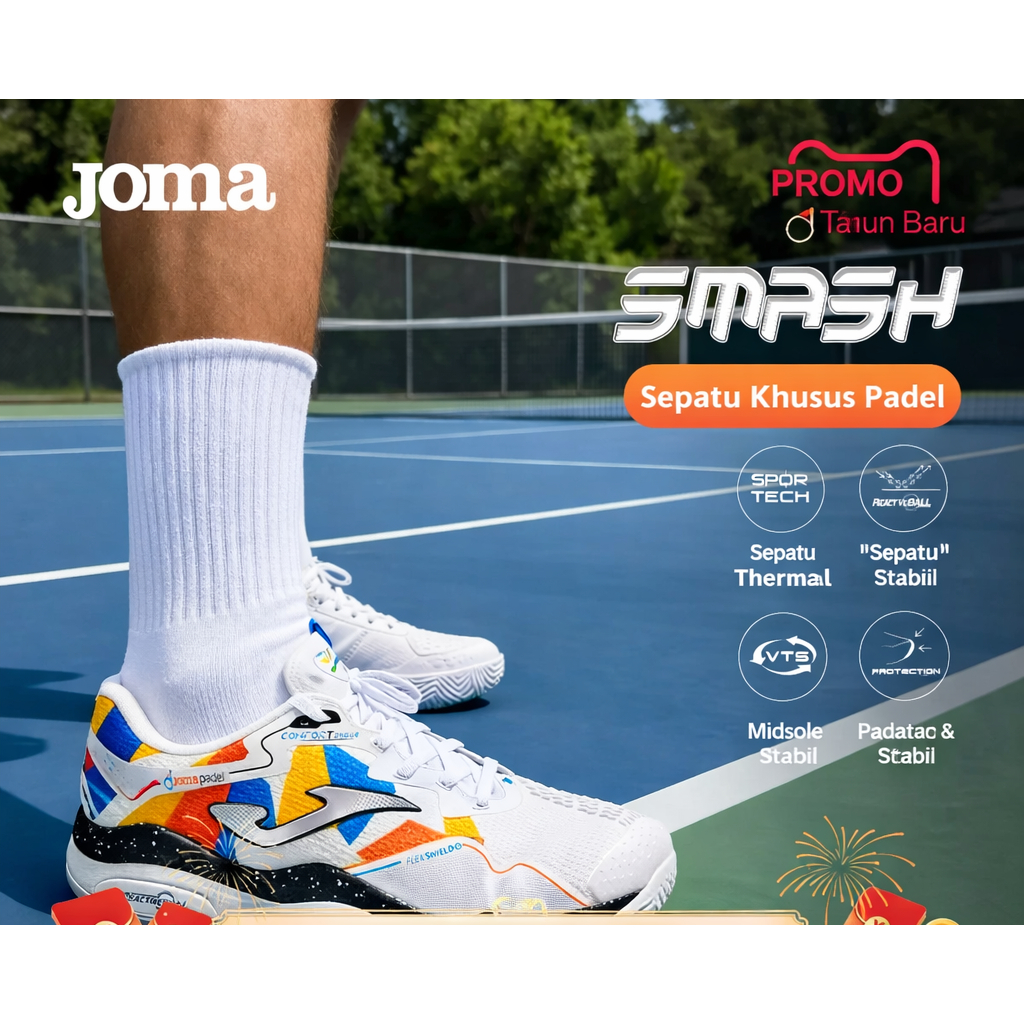 JOMA SMASH MEN PADEL SHOES - Sepatu Padel Pria
