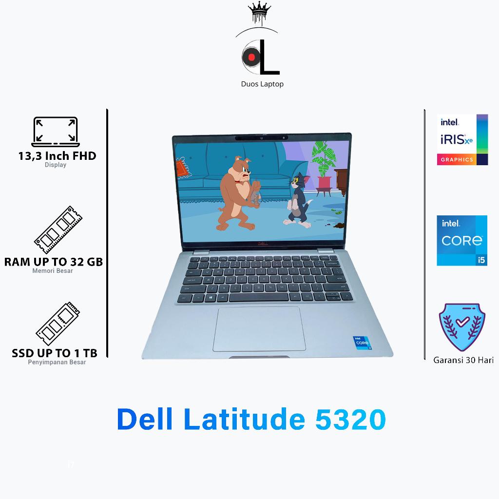 Laptop Dell Latitude 5320 Core i5 Gen 1135G7 | Ram 8GB Ssd 256Gb | Layar 13,3 Inch | Second Mulus, N