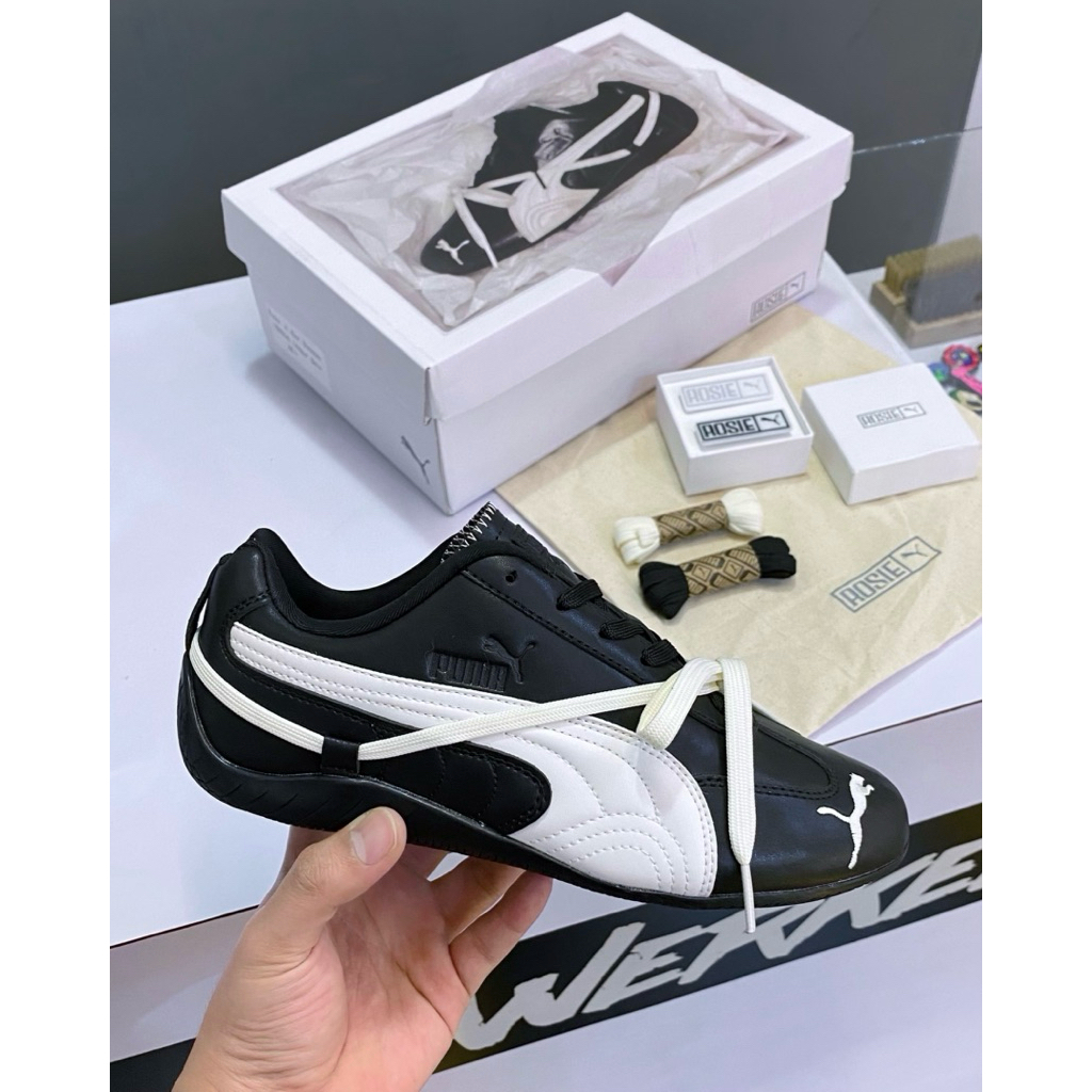 Sepatu Sneakers Puma Speedcat Lea x ROSE black