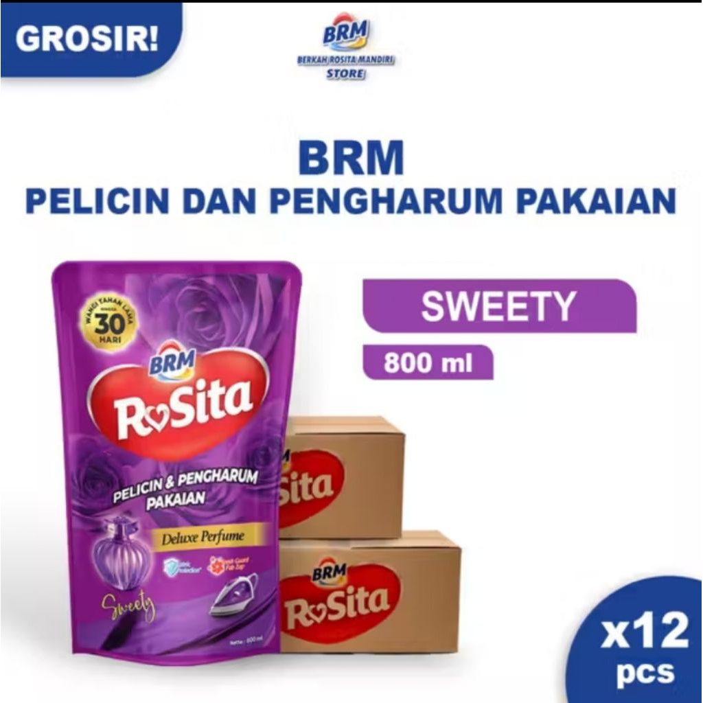 Pewangi Laundry Berkah Rosita Mandiri pouch 800ml