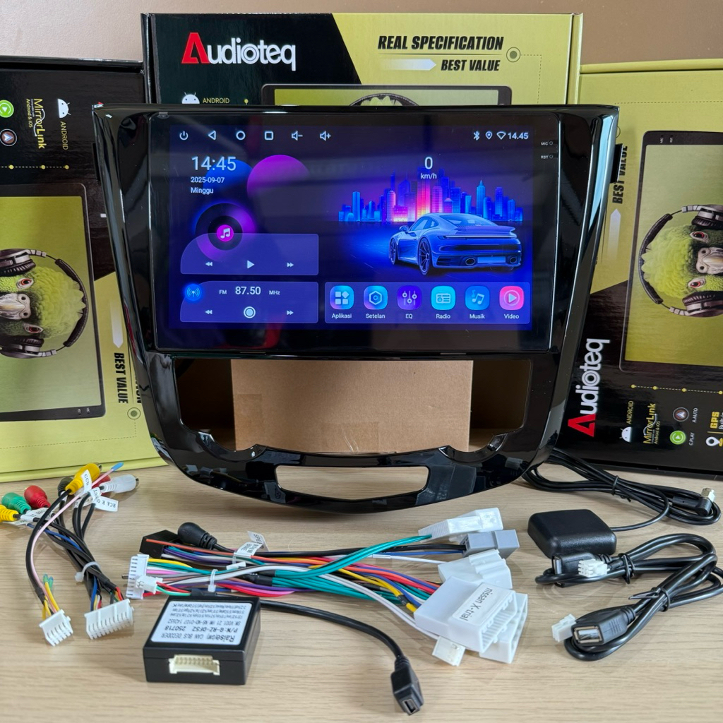 HEAD UNIT ANDROID XTRAIL T32 RAM 4/64 GB ANDROID 10 INCH AUDIOTEQ 4/64 GB NISSAN XTRAIL T32 2014 - U