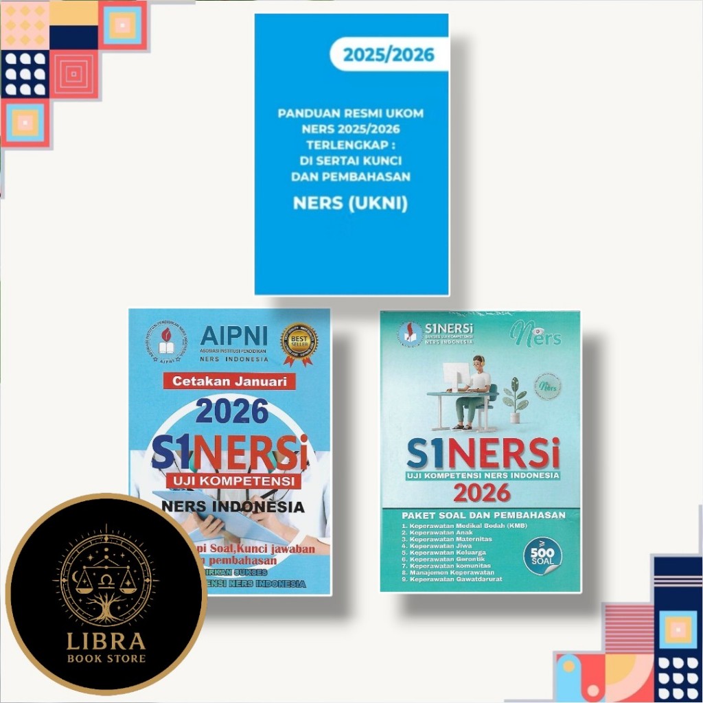 BUKU SINERSI AIPNI 2026 | BUKU SINERSI NERS 2026 | BUKU PADUAN RESMI UKOM NERS 2025 2026 NERS UKNI -