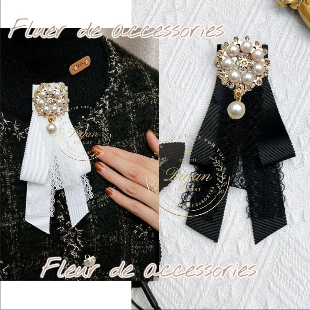 pita brooch // pita baju // ribbon brooch // dasi