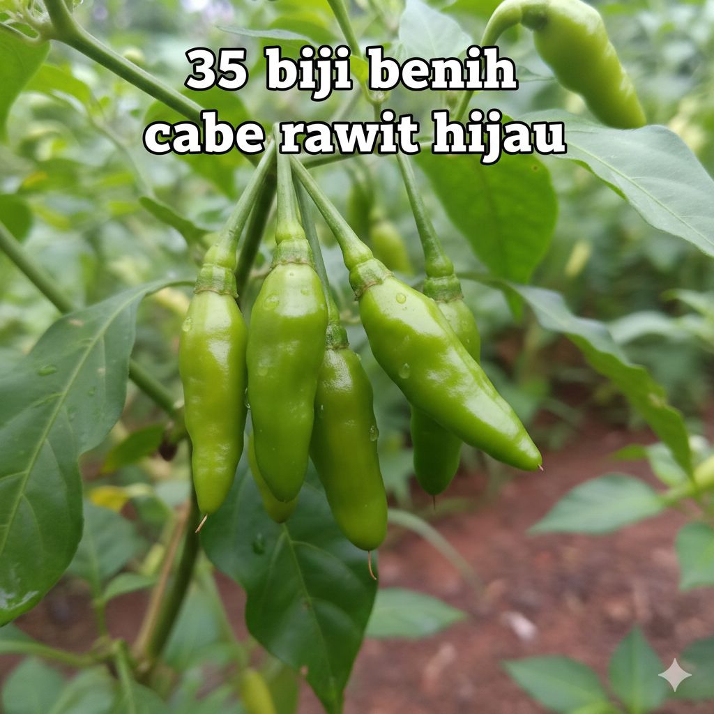35 BIJI BENIH CABE RAWIT HIJAU