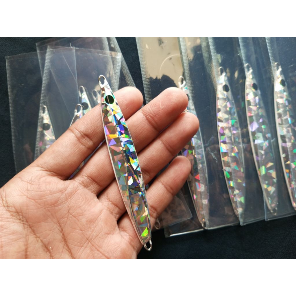 metal jig 40gr model piso GID perut cnc