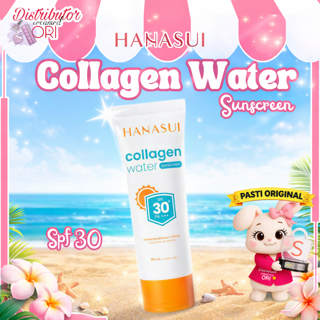 Hanasui Collagen Water Sunscreen SPF 30 | Distributor Cream Ori