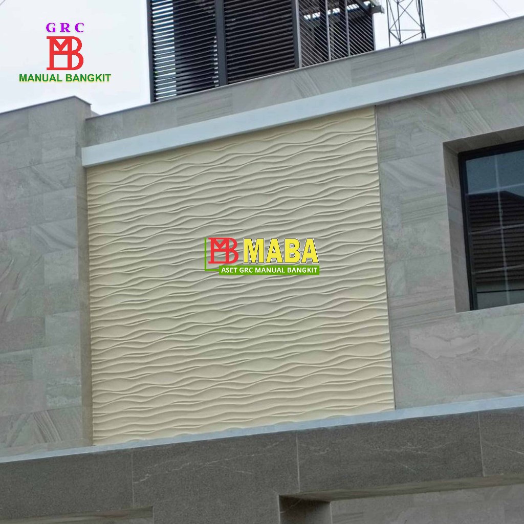 Panel Dinding GRC Motif Gelombang