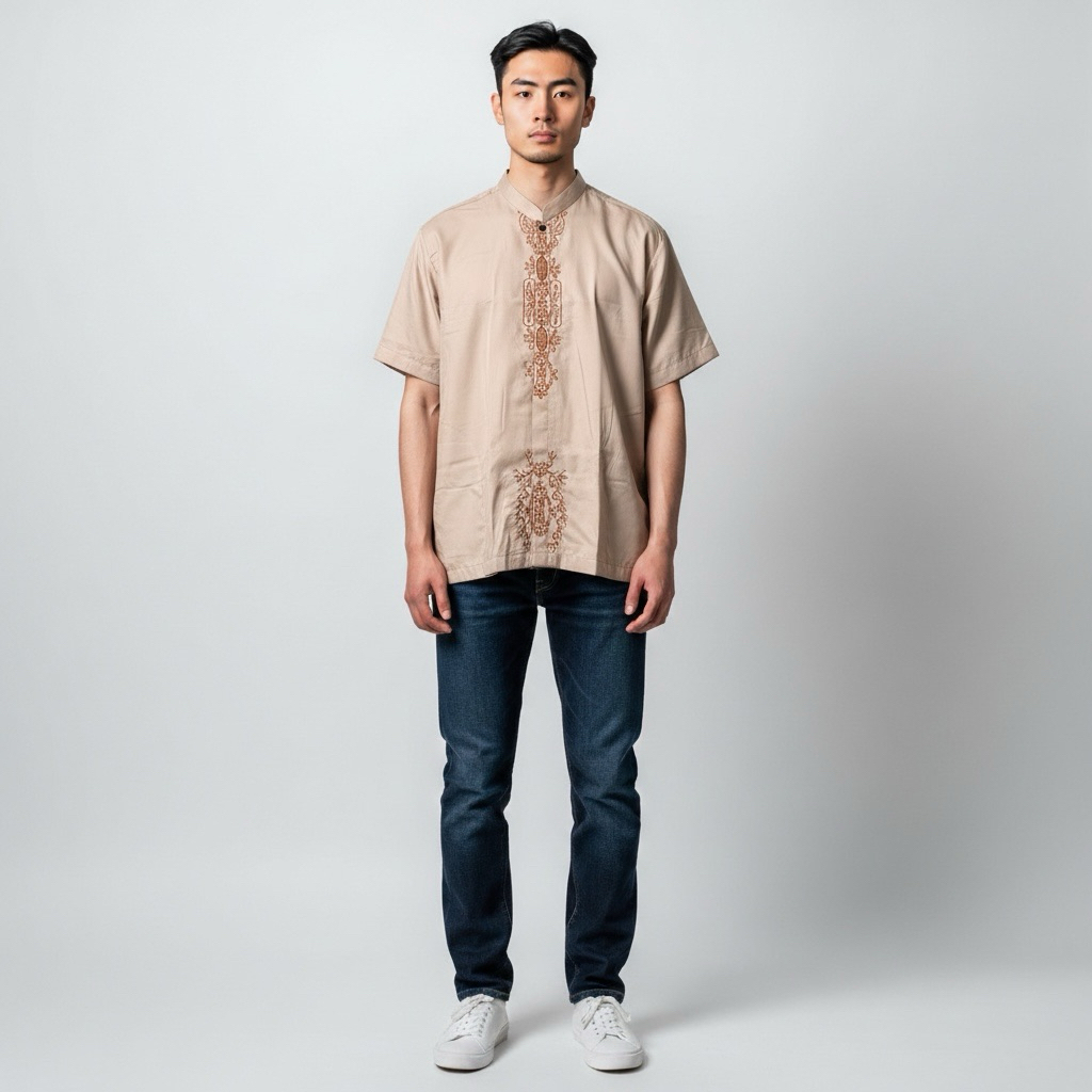 BAJU KOKO LENGAN PENDEK MURAH KATUN kode Azwa AS-20