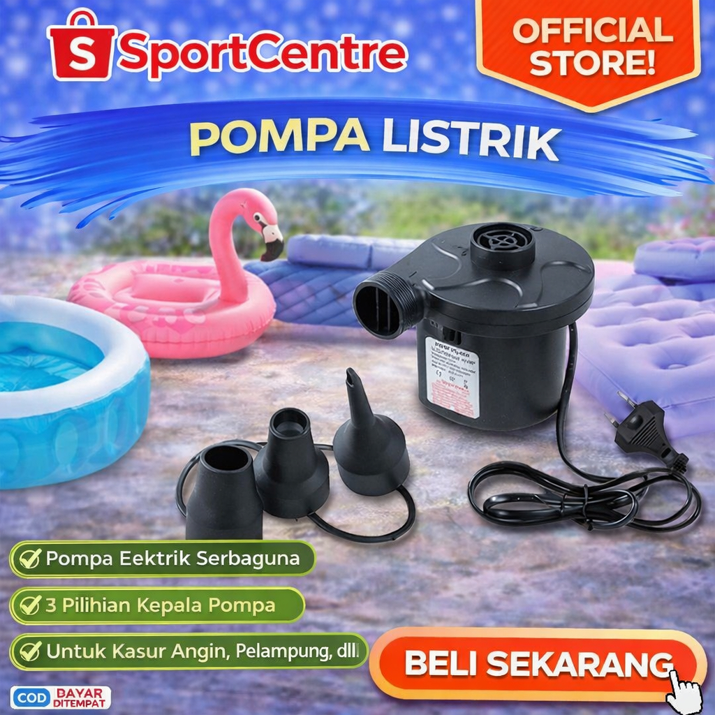 pompa listrik aquatic - pompa listrik - pompa kasir angin - pompa ban renang - pompa kolam renang