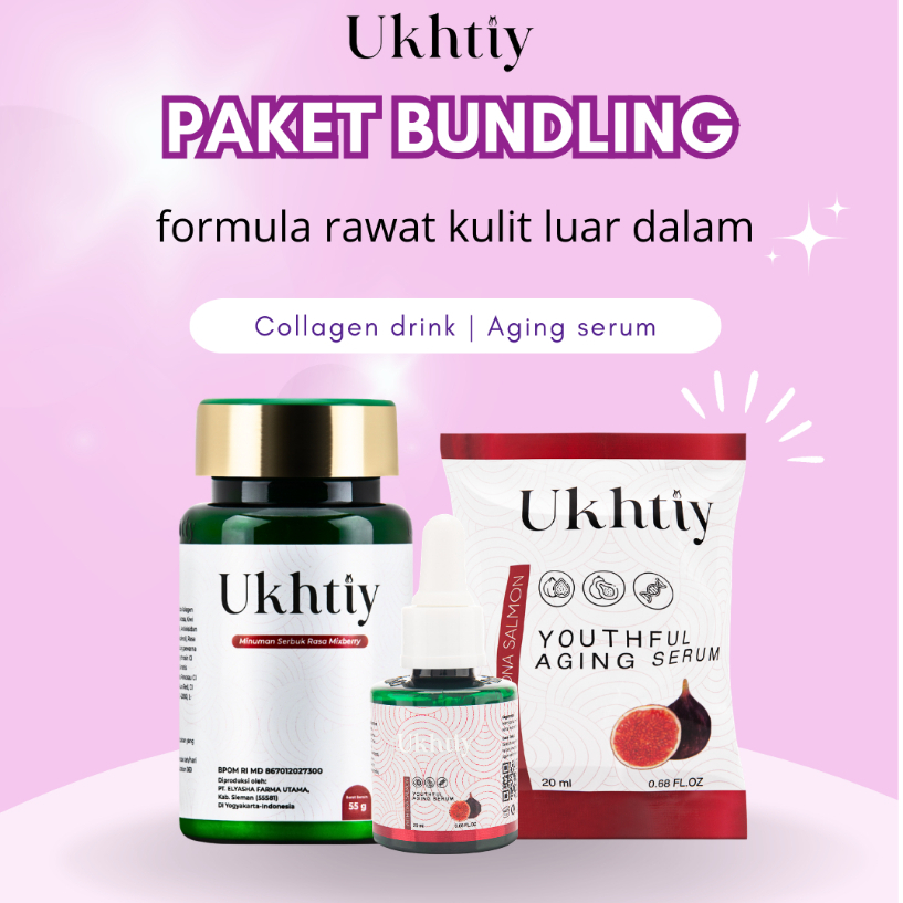 [ PAKET BUNDLING ] Serum Ukhtiy + Kolagen Ukhtiy Original / Collagen Original BPOM