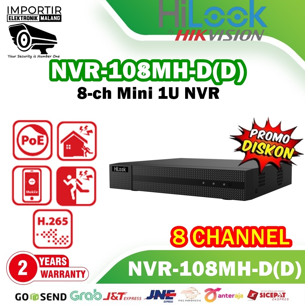 NVR HILOOK 108MH-D HILOOK NVR 8 CHANNEL SUPPORT AUDIO Hilook By Hikvision