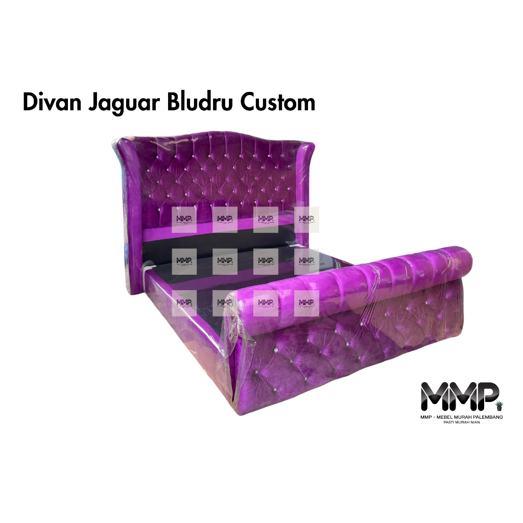 Divan Jaguar Bludru Custom | Divan Bludru Custom Murah Palembang