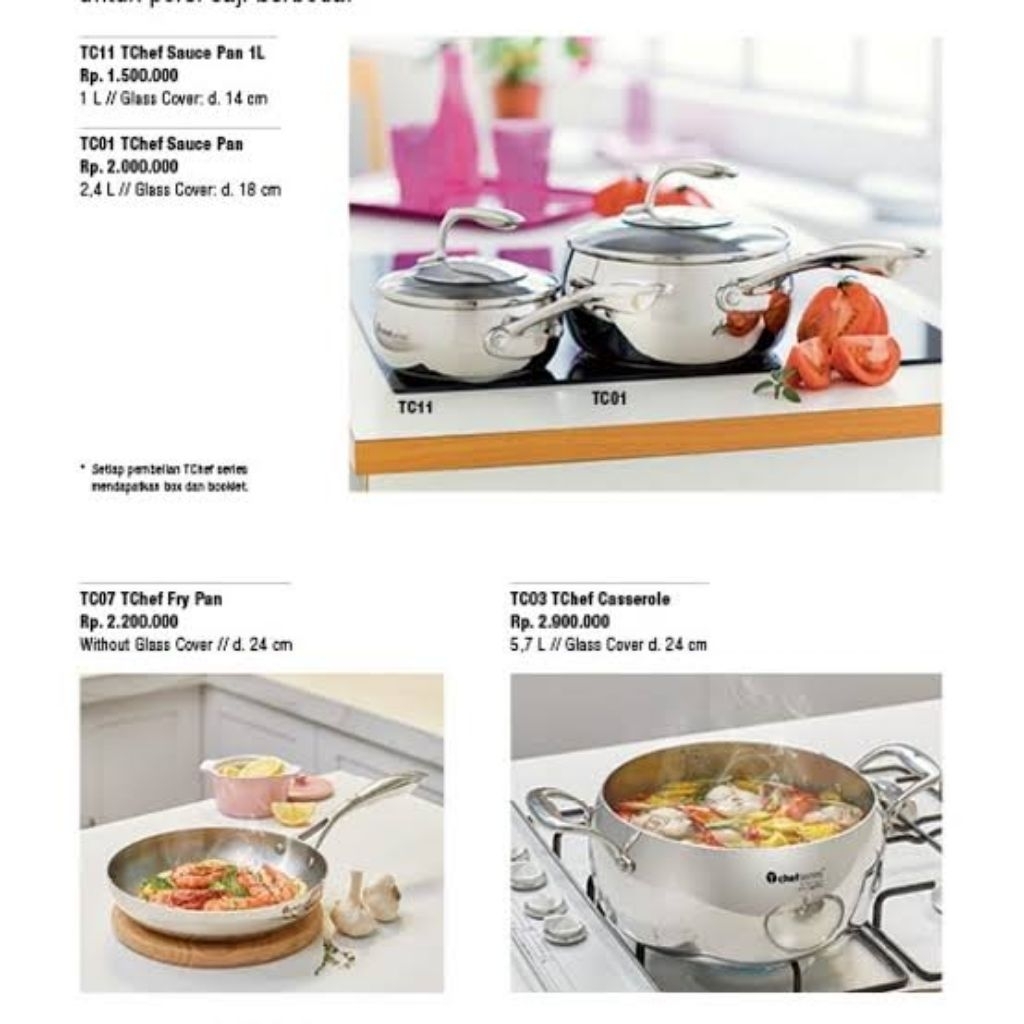 Tupperware T-chef SERIES Panci cantik mewah