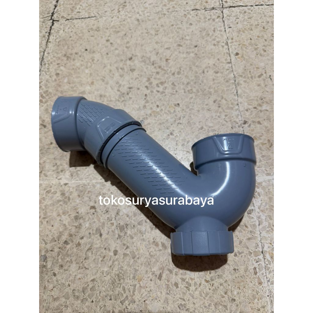 U trap 11/2" 2" 3" PTRAP BAK CUCI JEBAKAN KLOSET WC SANITARY 1.5" 1,5" 2" 3" P TRAP WAVIN 2" inch di