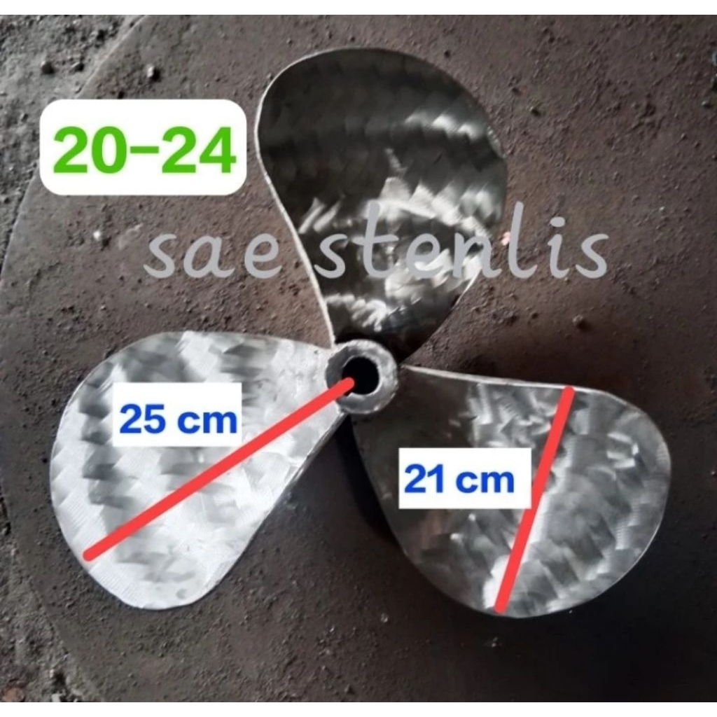 Baling-Baling Kipas Mesin Kapal Perahu stainless