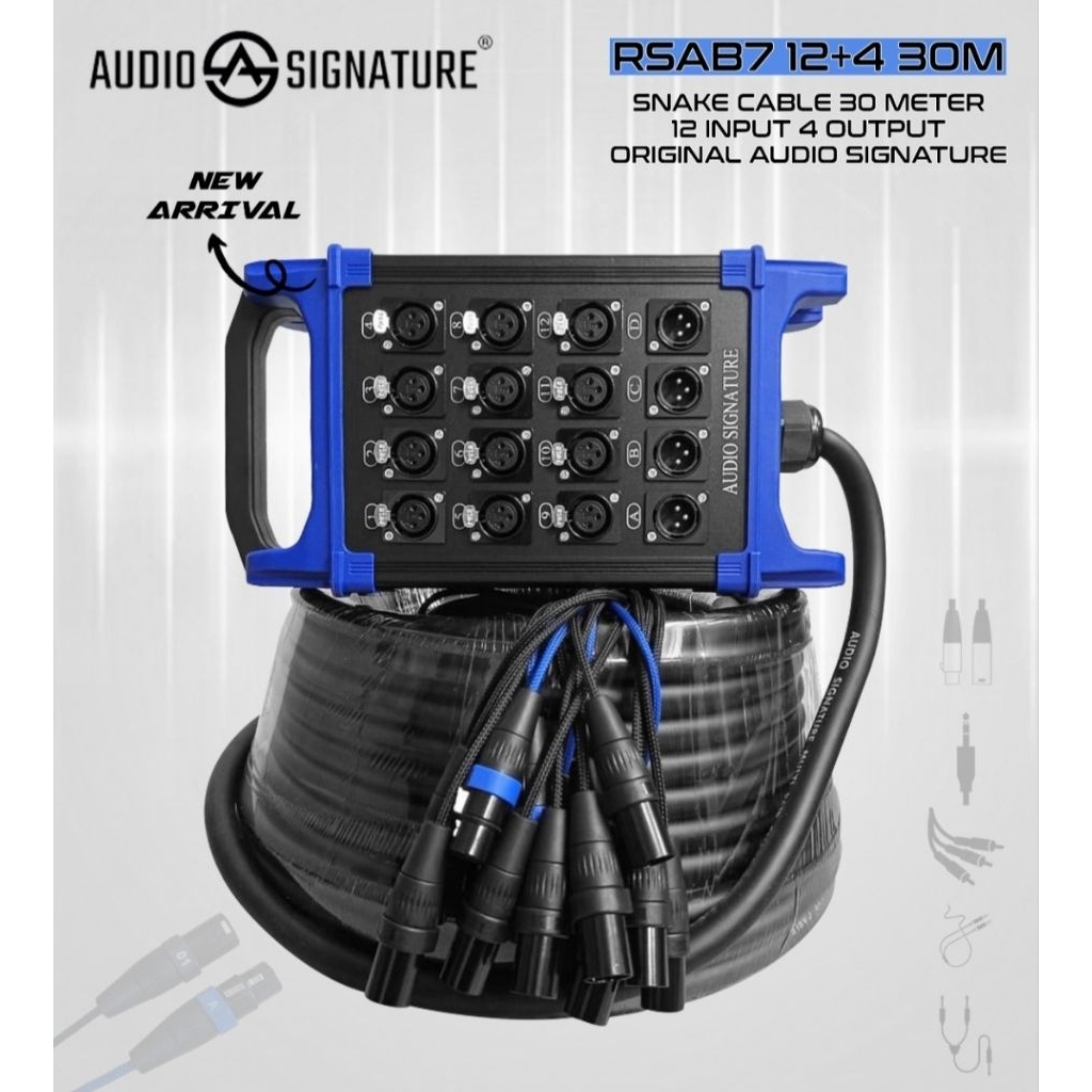 Snake Kabel 16 Channel AUDIO SIGNATURE 30 Meter (12 Input 4 Output)