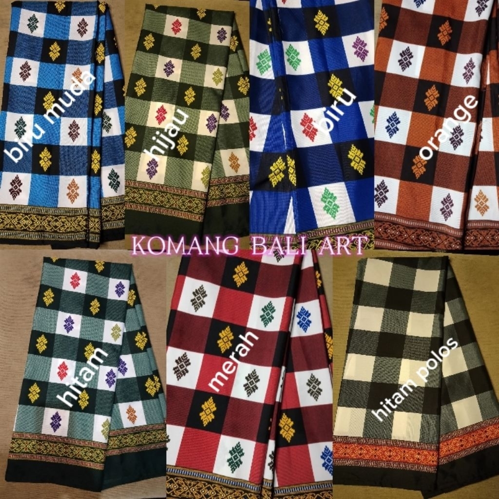 Sarung Kotak kotak / poleng bali / sarung catur khas bali