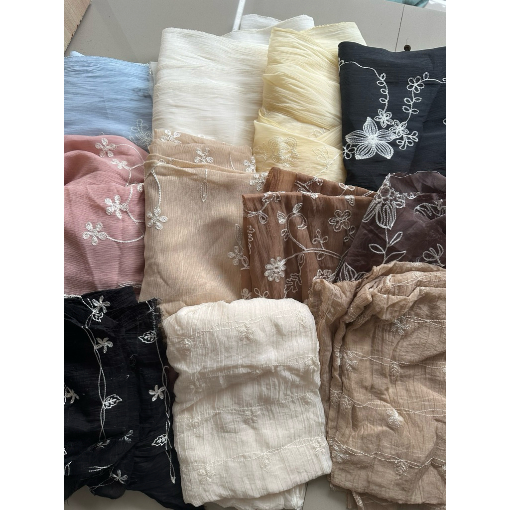 kain perca papersilk / kain perca tencel / kain perca bini orang