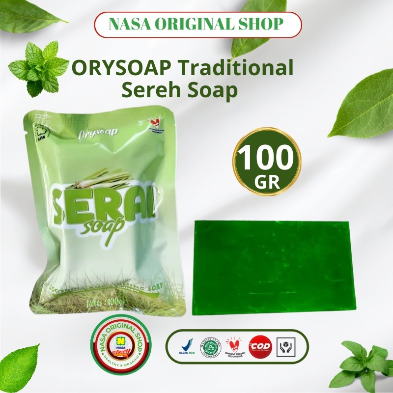 Sabun Sereh NASA Original Sabun Herbal Anti Ketombe Penghilang Bau Kaki dan Flek Hitam