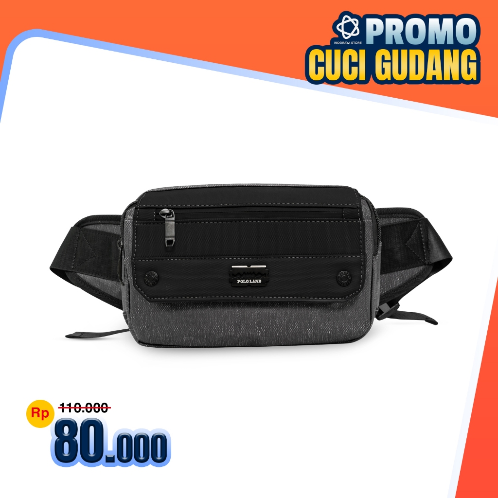 Polo Land - Waistbag Original Tas Selempang Multi Fungsi Tas Pinggang Pria Wanita Fashion