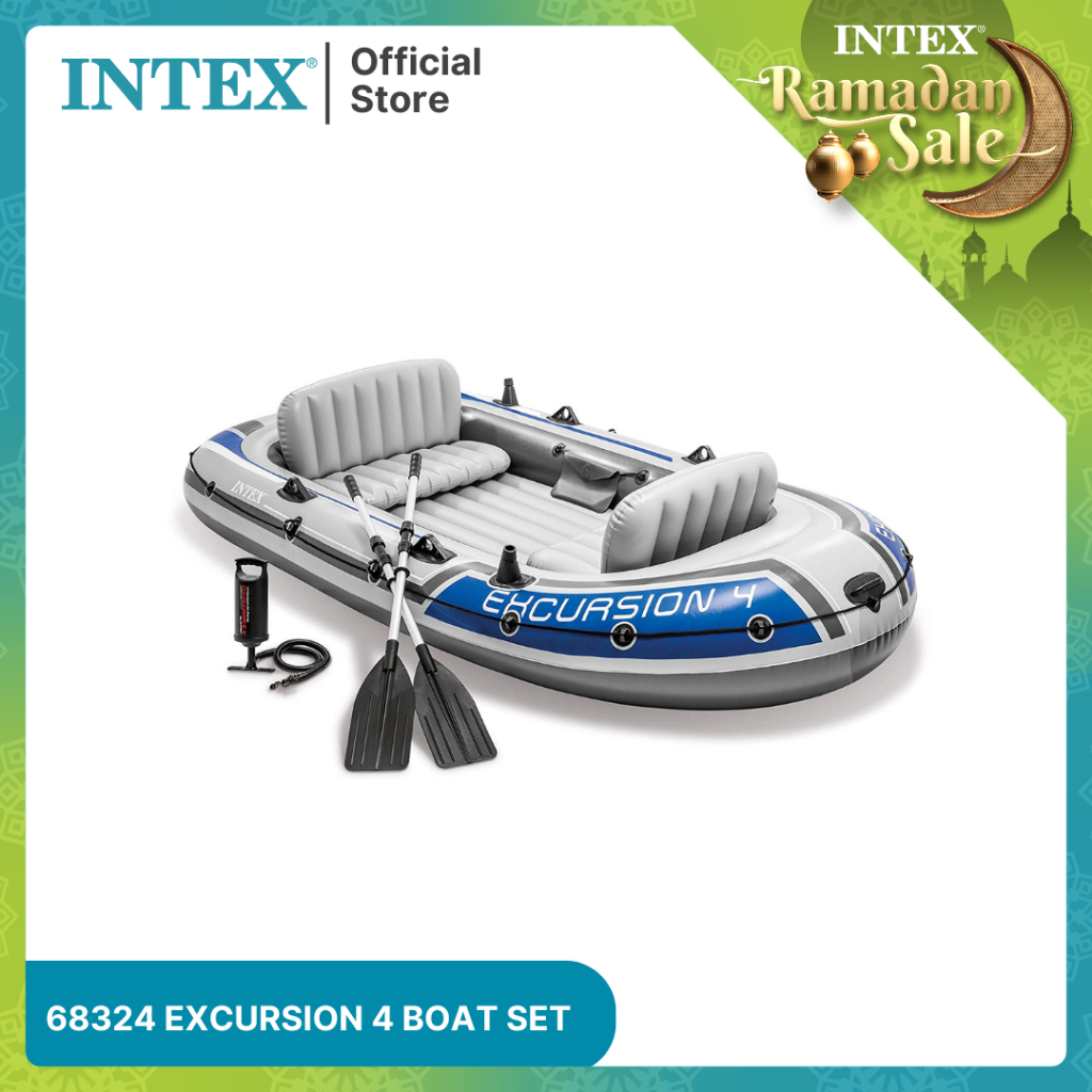 Perahu Karet Intex Excursion 4 Boat Set 68324