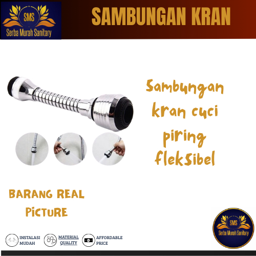 Sambungan Kepala Kran Cuci Piring Fleksibel