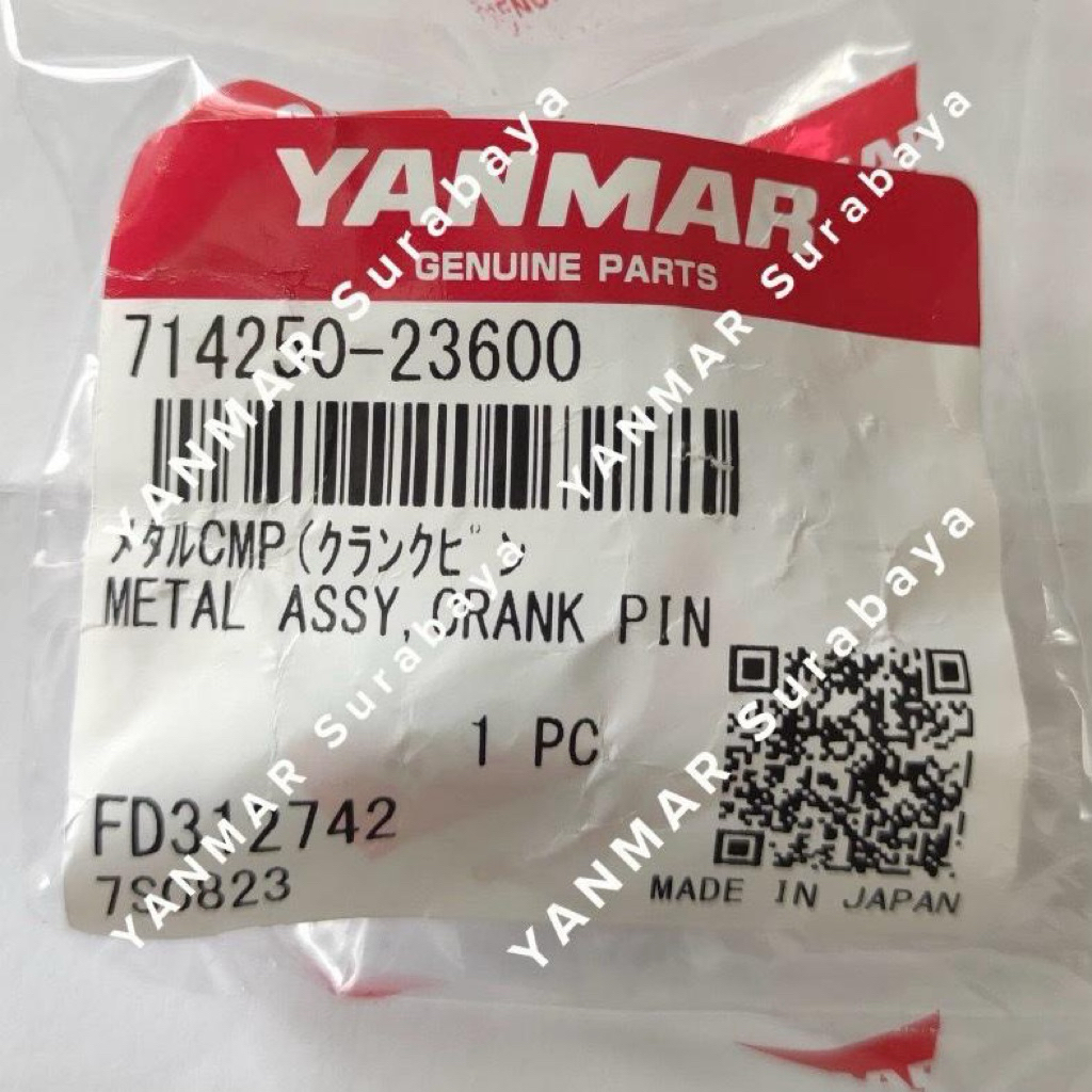Metal jalan / Crankpin metal Yanmar L40 714250-23600 Original