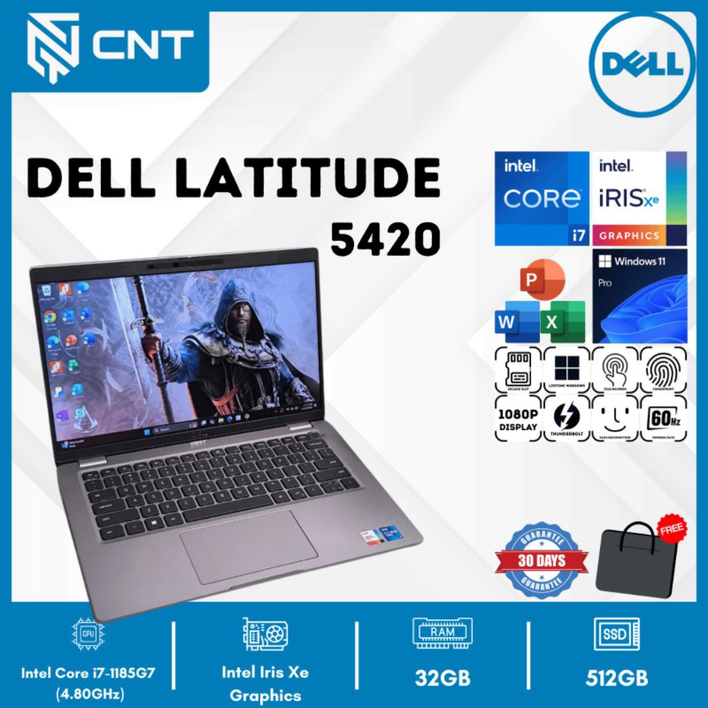 Laptop Dell Lattitude 5420 Core i7-11TH  (8/512GB) TOUCHSCREEN