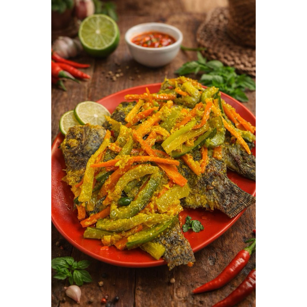 Ikan Nila Goreng Acar