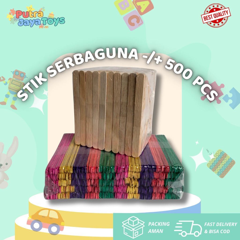 STIK ES KRIM WARNA WARNI COKLAT SERBAGUNA MURAH