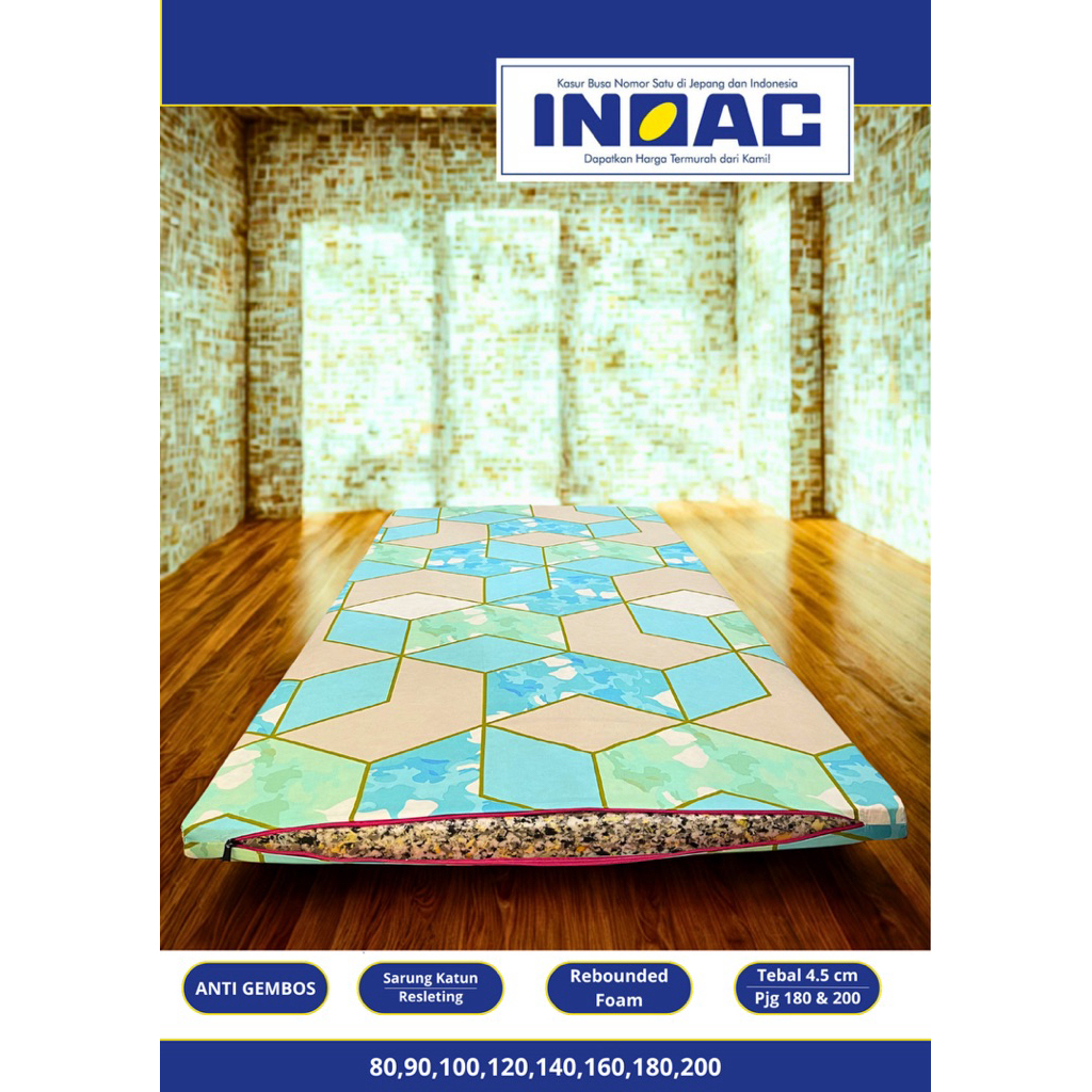 INOAC Kasur lipat INOAC Kasur busa rebonded 80x180x5 90x180x5 100x180x5 120x180x5 140x180x5