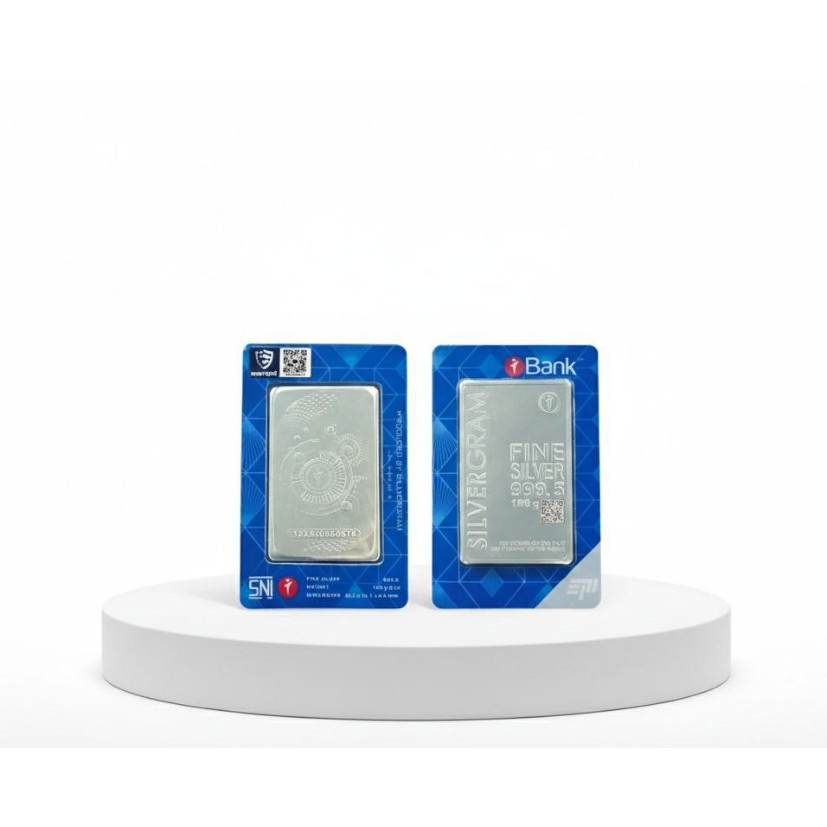Perak Batangan Gramasi 100gr Logam Murni Silver