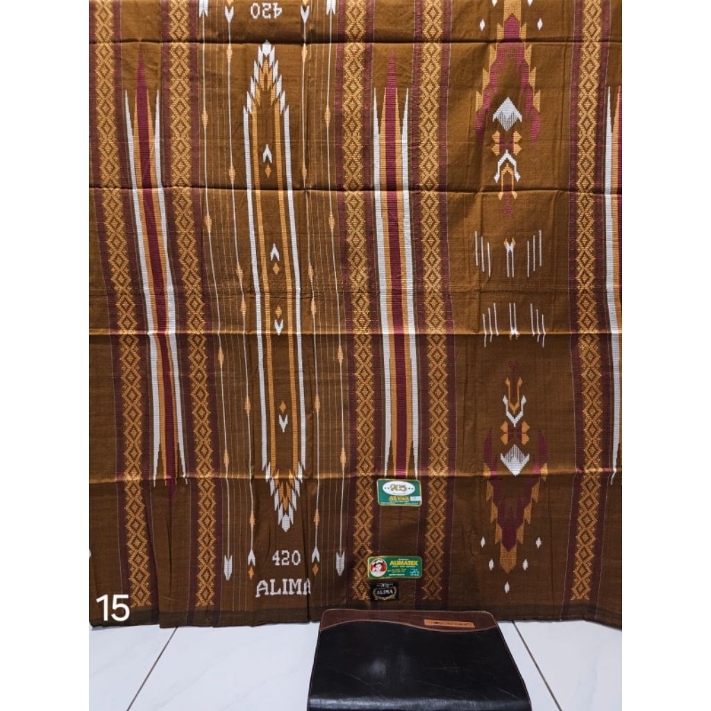 SARUNG ALIMA SGE(SONGKET GUNUNG EXCLUSIVE)BENANG FULL SUTERA 420
