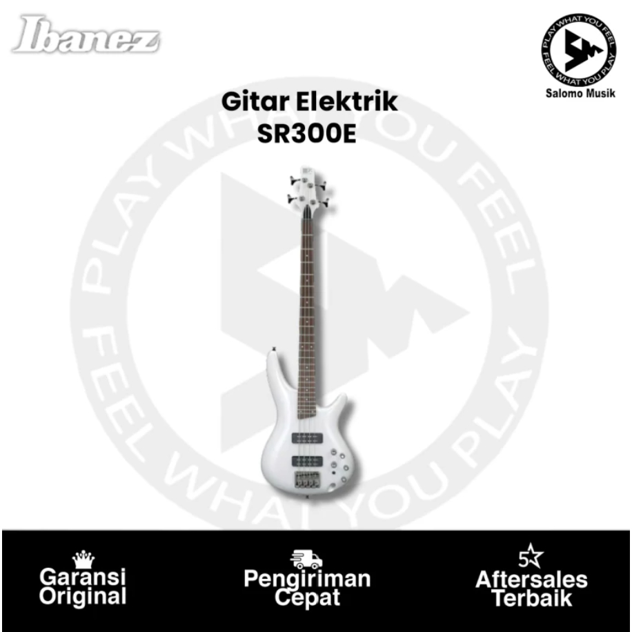 Gitar Elektrik Ibanez SR300E PW Powder White