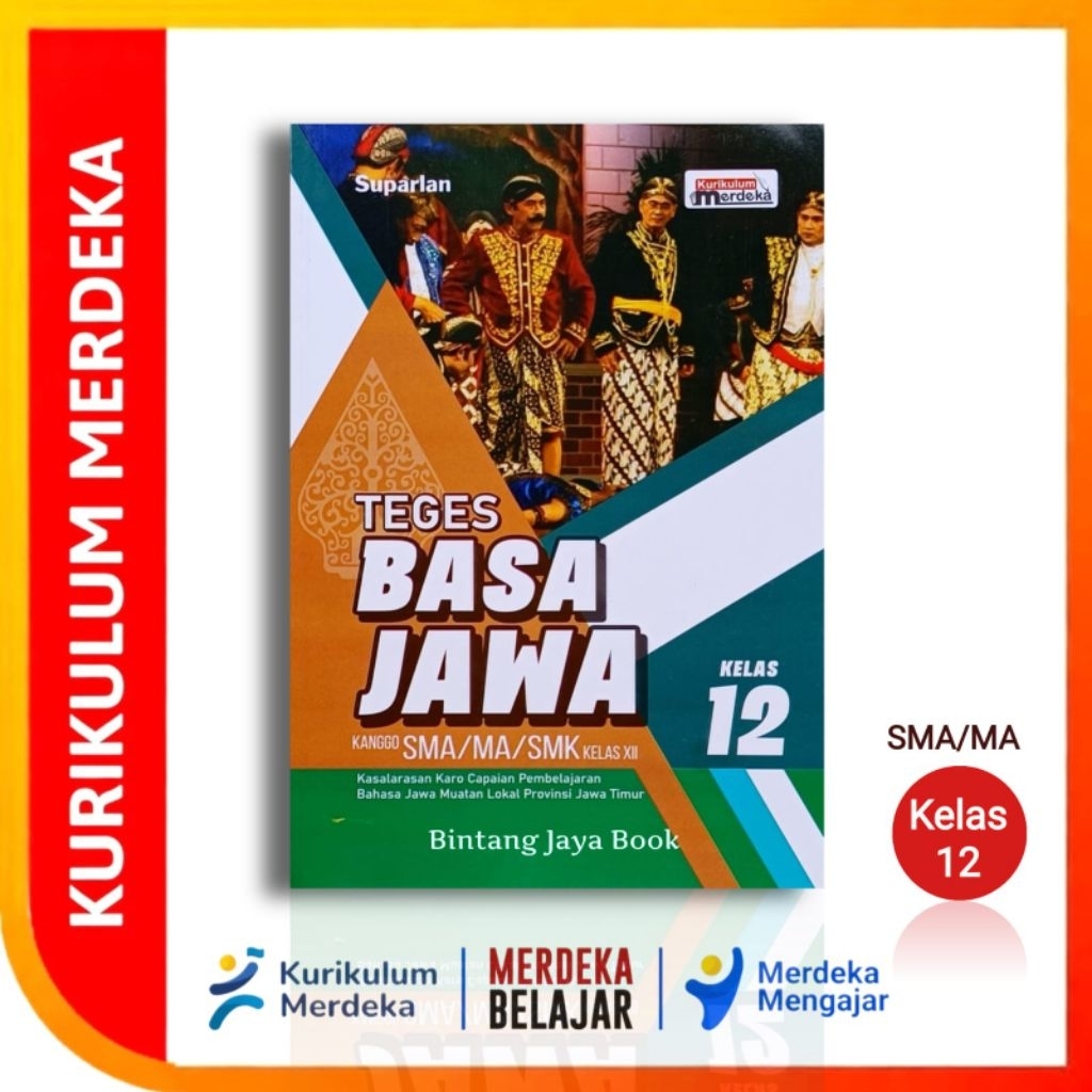 Buku Siswa Teges Basa Jawa Kelas 12 SMA/MA Kurikulum Merdeka - Buku Bahasa Jawa Kurikulum Merdeka Un
